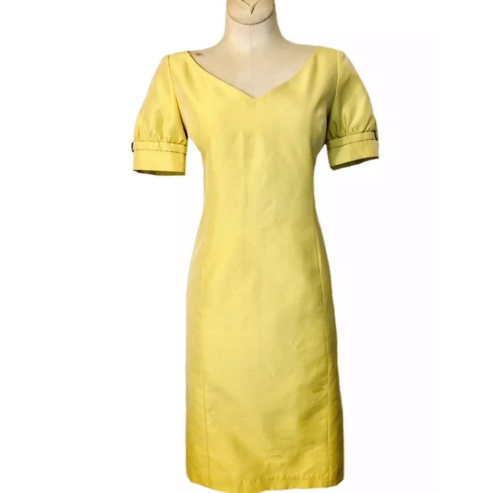 ❌❌ SOLD Carolina Herrera Short Sleeve Pencil Dress